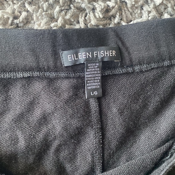 Eileen Fisher Black Wide Leg Pants Size Large - Picture 5 of 16